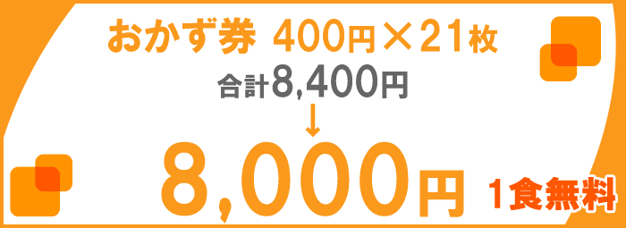 二本松屋日替りおかず券